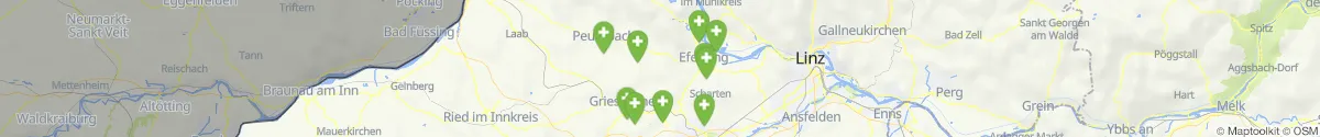 Map view for Pharmacies emergency services nearby Prambachkirchen (Eferding, Oberösterreich)